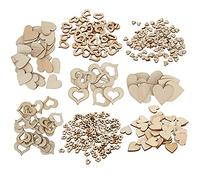 Zerodis Wooden Hearts 400pcs in The Shape of a Heart
