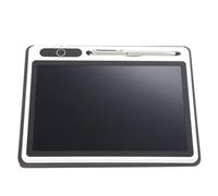Zerodis Writing Tablet Bright LCD Tablet Low Power Consumption Business Supplies for Daily Notes CR2025 9 Inch (Red (with leather case))