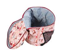 Zerodis Yarn, Large Drum Portable Knitting Storage Bag, Lightweight Crochet & Knitting Bag for Yarn Balls, Hooks, Needles, with Handle and Shoulder Strap, 600D Poly-Canvas (#2)