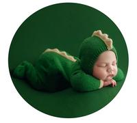 Zeroest Newborn Baby Toddler Foot Dragon Costume Knitted Romper Dinosaur Green