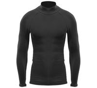 ZEROFIT Mens Heat Rub Ultimate Mock Neck Baselayer - Black - S