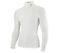 ZEROFIT Mens Heat Rub Ultimate Mock Neck Baselayer - White - XXL
