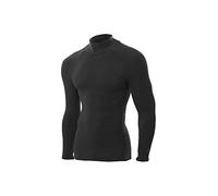 ZEROFIT Mens Heat Rub Ultimate Mock Neck Baselayer - Black - XXL