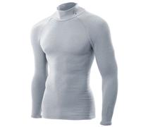 Zerofit Motorcycle Ultimate Heat Hub Base Layer Crew Neck. Long Sleeve -Grey