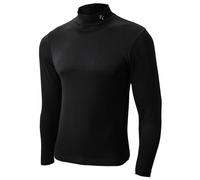 ZeroFit Move Heatrub Motorcycle Motorbike Long Sleeves Base Layer T-Shirt Black