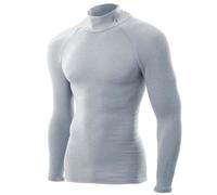 ZeroFit Ultimate Heatrub Motorcycle Long Sleeves Base Layer T-Shirt Grey