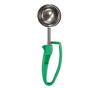 Zeroll 2012 Universal Standard Length EZ Disher Food Portion Control Scoop Designed for Right or Left Hand Use Dishwasher Safe NSF Approved, Aluminum, Green