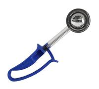 Zeroll 2016-EX Universal Extended Length EZ Disher Food Portion Control Scoop Designed for Right or Left Hand Use Dishwasher Safe, Plastic Stainless Steel, Blue