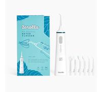 Zerolla Eco Electric Water Flosser Full Set | Cordless Dental Water Flossers for Teeth with 5 Flossing Modes & 6 Specialized Jet Nozzles | USB Rechargeable & IPX7 Waterproof Oral Plaque Remover Tool