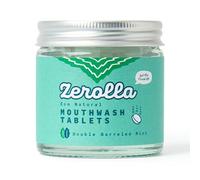 Zerolla Eco Natural Mouthwash 150 Tablets Double Mint | Alkalising & pH-Balancing Sodium Bicarbonate | with Natural Calcium Fluoride | Alcohol-Free & SLS-Free | Plastic-Free Packaging