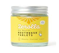 Zerolla Eco Natural Mouthwash 150 Tablets Italian Lemon | Alkalising & pH-Balancing Sodium Bicarbonate | | Fluoride-Free, Alcohol-Free & SLS-Free | Plastic-Free Packaging