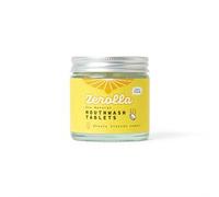 Zerolla Eco Natural Mouthwash 150 Tablets Italian Lemon | Alkalising & pH-Balancing Sodium Bicarbonate | | Fluoride-Free, Alcohol-Free & SLS-Free | Plastic-Free Packaging