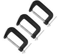 Zeromall 4 Inch C-Clamp Set, Heavy Duty Steel C Clamps, 3PCs