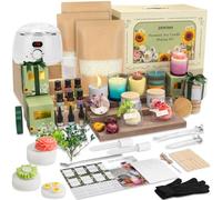 ZEROMX Candle Making Kits for Adults Beginners, 91PCS 1200g Wax DIY Candle Making Kit with Electric Wax Melter Pot, All in Kit Candle Making Supplies Accessory, Candle Maker Set to Make Your Own