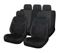ZERONBV Car Seat Covers Full Set 5 Seats Universal Car For Seat Covers Anti-slip Backrest Four Seasons For SUV Vans Truck Auto Interior(Black)