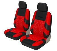 ZERONBV Car Seat Covers Full Set Compatible With Nissan For Terrano 2015 Front 2 Seats Car For Seat Cover For Most Sedans And SUVs Auto Interior Decoration(Red)