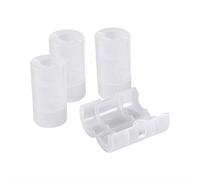 Zerone 4pcs AA to C Size Cell Battery Conversion Adapter Holder Switcher Converter Cases Box White