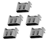 Zerone 5Pcs HDMI Port for, HDMI Port Socket Interface Connector Replacement Repair Part for 4 Console