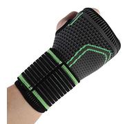 Zerone Adjustable Wrist Brace, Unisex Sport Wristband Bracer Knitting Pressurized Wrist and Palm Brace Guard Bandage with Pressure Belt,Relieve Carpal Tunnel and Wrist Pain(M)