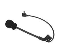 Zerone Black Z Tactics Microphone with Clear Sound, 2 Pin MIC for Comtac II H50, Noise Reduction Headset for Armorwerx/Peltor Comtac, Durable ABS Material