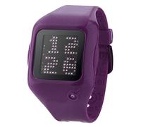 Zerone Dazzled Animation Purple Crystal with Purple Case Scrolling Message Watch