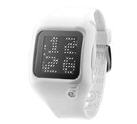Zerone Dazzled Animation White Crystal with White Case Scrolling Message Watch