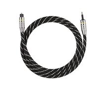 Zerone Digital Optical Audio Cable for Toslink, Home Cinema Fiber Optic Toslink to 3.5mm Mini Plug with Metal Connectors and Anti-Pull PVC Jacket (1 Meter)