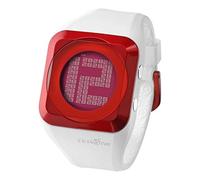 Zerone HD White Metalic Red Digital Watch Hidden Digital