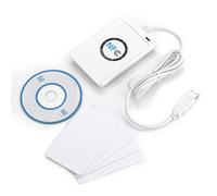 Zerone NFC RFID Reader/Writer ACR122U ISO 14443A / B + Free Software in White Reader Writer Support Reading and Writing Contactless Cards