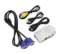 Zerone VGA to PC Converter Box S Video Converter VGA to TV AV Signal Adapter from PC Laptop to TV
