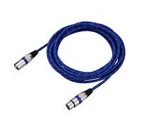 Zerone XLR Cables Male to Female 1/1.8/3/5/10/15/20m Micro Cable Lead Mini XLR 3Pin Audio Cable Balanced XLR/Mic Patch Cable For Amplifiers Microphones Mixer (5m)
