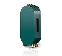 ZeroNine Jewelry Travel Case Small for Women, Hanging Necklace, Earrings, Rings Jewelry Storage Box 4 Doors Foldable Screen Necklace Display Rack, Jewelry Organizer for Earrings with Mirror (Green)