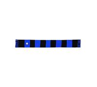 ZeroPlayer Unisex New Tubular Logo Scarf, Stadium Scarf, Stripes Pattern Black/Blue, One Size UK