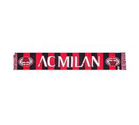 ZeroPlayer Unisex Official AC Milan Jacquard Scarf, Red Black, One Size UK