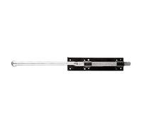 ZEROplus 457mm Square Tensioned Monkey Tail Bolt, Black Japanned Mild Steel, For Garden Gates, Sheds