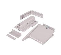 ZEROplus CE Fire Door Selector, Co-Ordinator, Extended Rebate Catch, Surface Mounted, for Double Doors, Z304 (102mm Arm, Satin Anodised Aluminium)