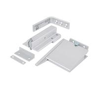 ZEROplus CE Fire Door Selector, Co-Ordinator, Extended Rebate Catch, Surface Mounted, for Double Doors, Z304 (152mm Arm, Simulated Stainless Steel)