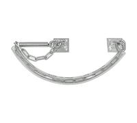 ZEROplus Jamb Fixing Door Protector Chain, Spring Recoil, Zinc Plated Mild Steel (Heavy Duty)