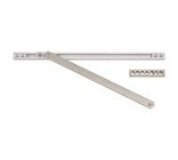 ZEROplus PVCu Door Concealed Restrictor, Euro Groove, Adjustable Opening Angle, Aluminium Channel, Stainless Steel Arm, Zinc Alloy Plate, Z130