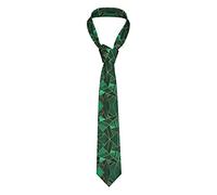 zerosevenee Black And Gold Geometric Neck Ties Men'S Necktie Funny Novelty Neckties,Recreation Tie Fit For Party Banquet