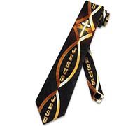 zerosevenee Cross Ties Mens Jesus Fish Necktie for Men Christian Tie Religious Neckties, Black, One size