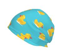 zerosevenee Duck Stretch Slouchy Beanie Hat for Women Men Cute Knit Skull Cap Cute Duck Slouch Beanie Cap Hats