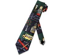 zerosevenee Education Ties Mens School Necktie Teacher Tie for Men Math Neckties, Navy, One size