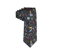 zerosevenee Math Equations Trigonometry Tie Funny Neckties Fashion Wide Novelty Neck Ties For Men teen