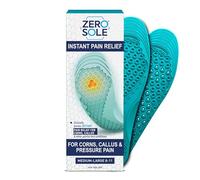 ZeroSole Customisable Orthotic Insoles for Targeted Foot Pain Relief | UK Podiatrist-Designed, Hex-Cell Technology for Corns, Calluses, Metatarsalgia & Plantar Fasciitis (Medium - Large | UK 8-11)