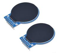 Zeroupshop 1.28 Inch TFT LCD Round Display Module, 240X240 IPS Screen, With GC9A01 Driver IC for SPI Interface High Brightness Backlight, For Smartwatches Dashboards(Welding)