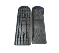 Zeroupshop 1 Pair Elliptical Machine Foot Pedals, 12x36cm ABS Anti-Slip Replacement Footboards for Exercise Bike Stepper, M10 Hole Fits 30mm Square Tube, Black