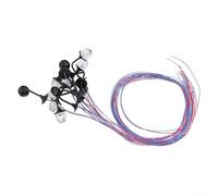 ZEROUPSHOP 10 Pack HO Scale LED Wall Lamps, Warm White Street Lights for Model Railway Layouts, 3V AC/DC Compatible Steel Lampposts with Wires, 20mA Operating Current for Train Scenery