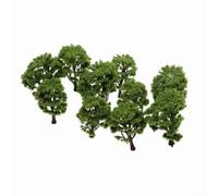 Zeroupshop 10 PCS Model Trees Mixed, Artificial Tree, 1:100 1:150 Scale Model Tree Diorama Tree, 8 CM, 10 Cm Miniature Architectural Landscape Model Railway Trees(10pcs)