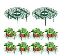 Zeroupshop 10 PCS Strawberry Plant Support, Adjustable Strawberry Growing Racks Plant Growing Frame For Greenhouse Strawberry Potted Plants Keeping Fruit Avoid Ground Rot